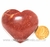 Coração Quartzo Vermelho Pedra Natural de Garimpo Cod 128191