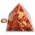 Pirâmide GRANDE Pedra Aragonita Vermelha Natural Queops 119031