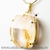 Colar Pedra Hematoide Amarelo Baguette Garra Dourada - comprar online