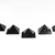 Pirâmide Obsidiana Negra Pedra Natural Baseada Quéops 20mm