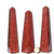 Obelisco Quartzo Vermelho Natural Lapidação Manual 15 a 18cm - comprar online