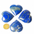 Coração Pedra Lápis Lazuli Natural Lapidação Manual Tipo B 40 a 45 mm - comprar online
