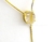 Colar Gravata Pedra Cristal com Rutilo Dourado - comprar online