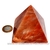 Pirâmide GRANDE Pedra Aragonita Vermelha Natural Queops 119030 - comprar online
