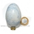 Ovo Pedra Quartzo Aventurina Azul Natural Garimpo Cod 128578