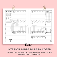 Agenda semanal 2025 impresa - modelo Botánica - tienda online