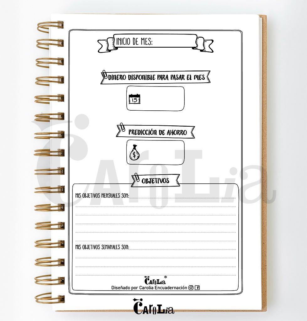 Cuaderno De Gastos Pdf Cuaderno Kakebo (método para ahorrar) - imprimible (PDF)