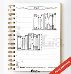 Planner de Lectura - modelo Botánica - imprimible (PDF)