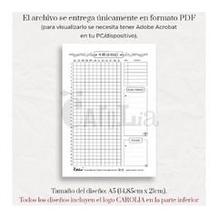 Planner Mi año en pixeles - modelo neutro - imprimible (PDF) en internet