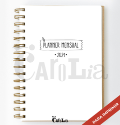 Planner Mensual 2025 Neutro - imprimible (PDF)