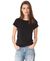 Camiseta FEMININA gola canoa Ivy Ecotech - Ultra macia Preta