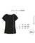 Camiseta FEMININA gola V Zoe Ecotech - Ultra macia Preta na internet