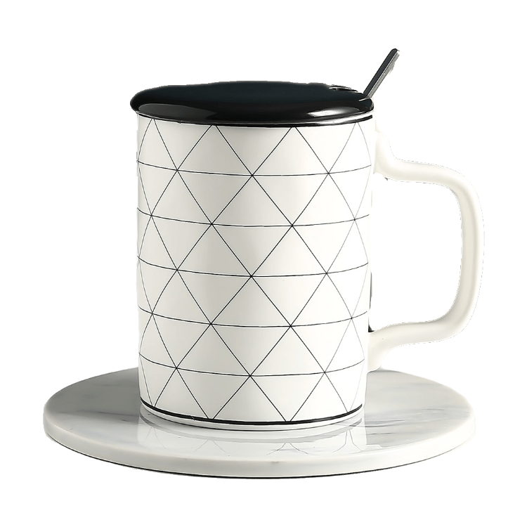 Gusnilo Taza de café con tapa, taza de té, tazas de vidrio vintage en  relieve con cucharas de café, …Ver más Gusnilo Taza de café con tapa, taza  de