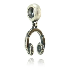 Berloque Charms Prata Legitima 925 Fone Musica - comprar online