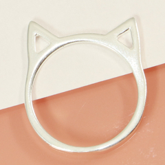 Anel Feminino Prata Pura Legitima Pet Gato Gatinho - comprar online