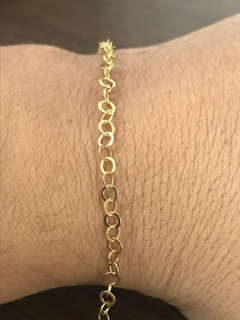 Promoção Pulseira Feminina Folheado A Ouro 18k Elo - loja online