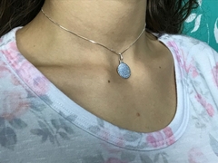 Corrente Choker Prata Maciça 925 Pai Nosso - comprar online