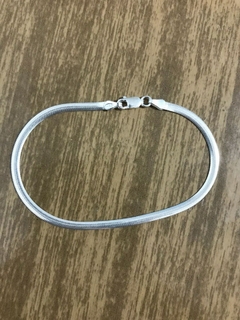 Pulseira Lacraia Prata Maciça 925 19 Cm - comprar online