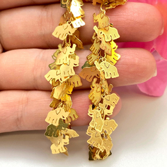 Promoção Pulseira Elefante Folheado A Ouro 18k 18cm - loja online