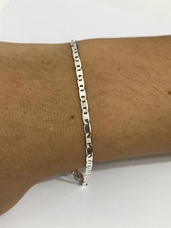 Pulseira Infantil Prata Maciça Legitima 925 15 Cm - Lojas La&Ny