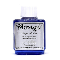 1 Liquido Limpa Prata 35 Ml Monzi + 1 Flanela Magica - comprar online