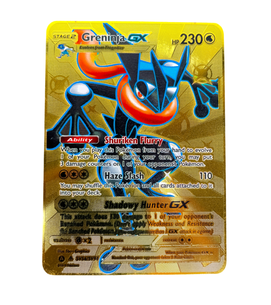 Carta Pokemon Em Metal Rayquaza GX Shiny - Colecionador | Cartinhas Pokémon