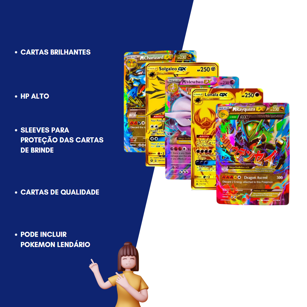 Kit 51 Cartas Pokémon, Promoçoes e Ofertas