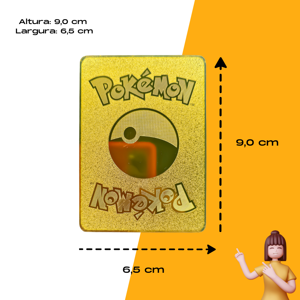Kit 20 Cartas Pokémon Brilhantes - Pokemanos
