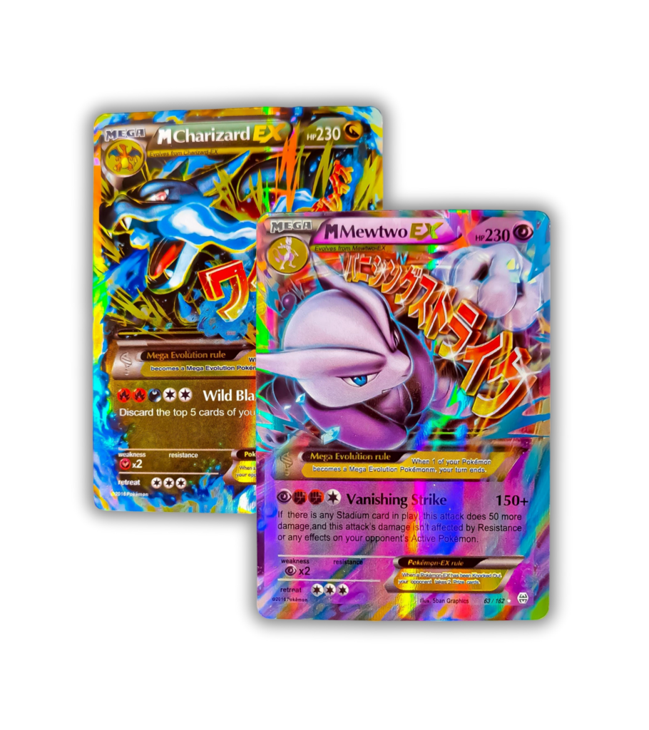 M Mewtwo X Ex pokemon card