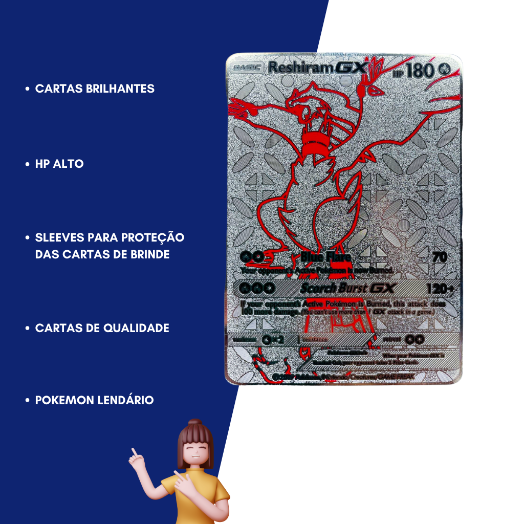 Carta Pokémon Ultra Rara E Com Preço Baixo + Brinde