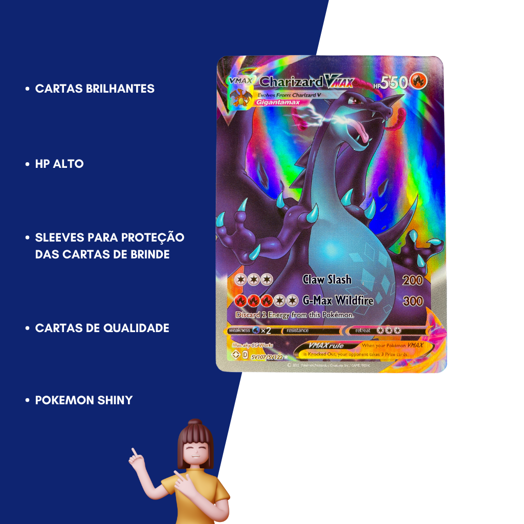 Cartas Pokemon Charizard V Max com Preços Incríveis no Shoptime