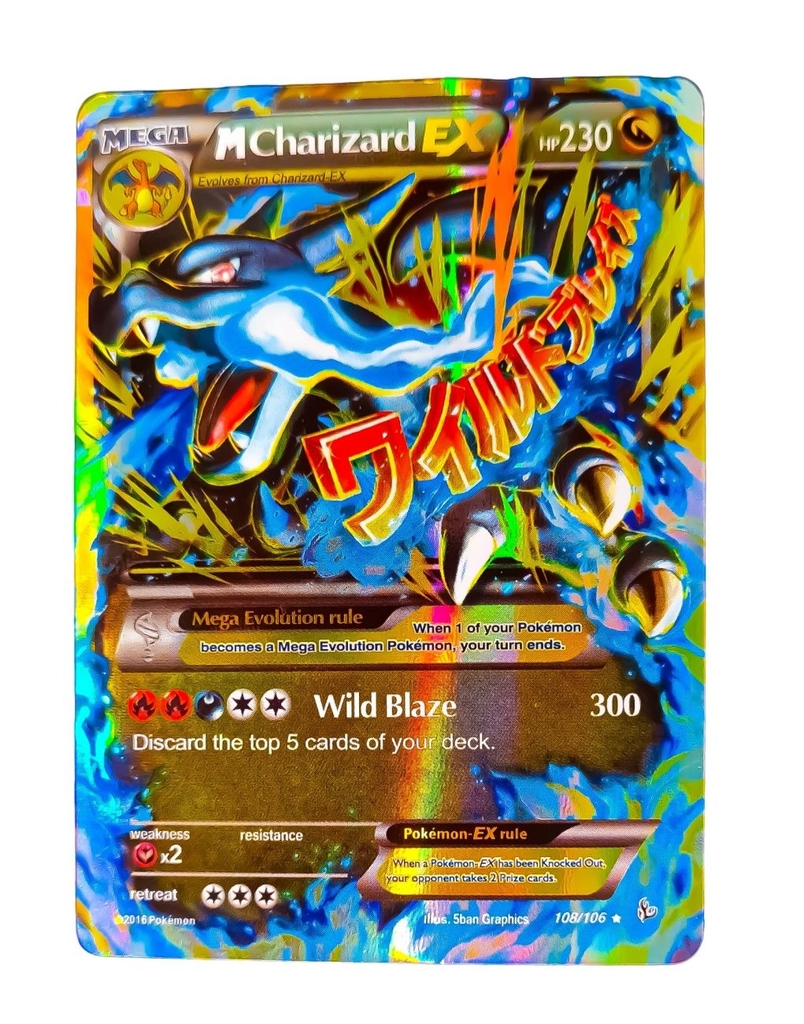 Kit 40 Cartas Pokemon Gx + Mega Charizard Ex