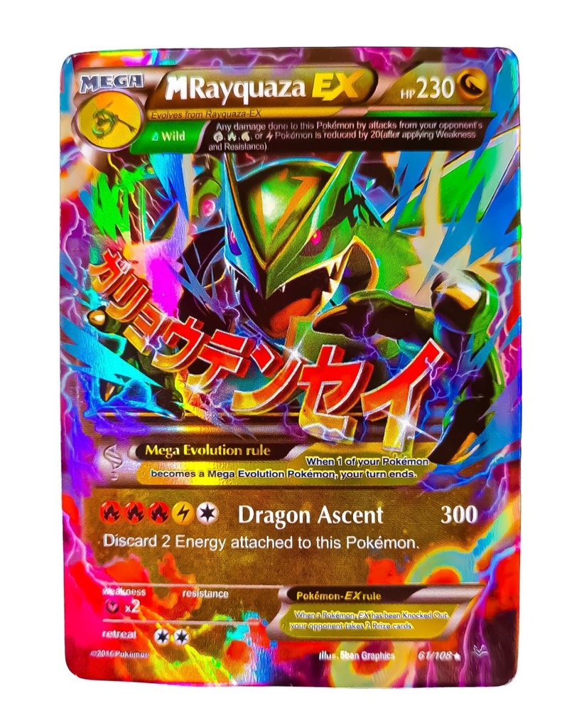 Carta Pokemon Mega Mewtwo Y Full Art / Cartinha Mega Mewtwo