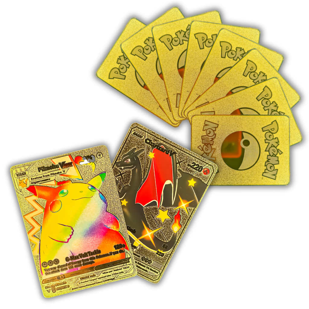 Cartas Douradas Pokémon - 20 Peças - GigaDeal