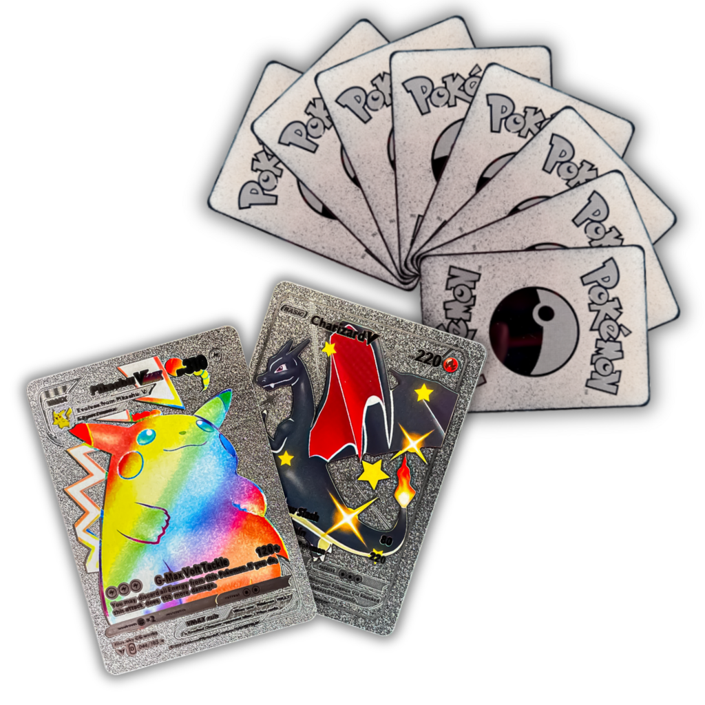 Kit 20 Cartas Pokémon Brilhantes - Pokemanos