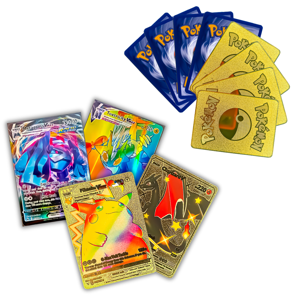 Kit 30 Cartas Pokémon GX/EX/Vmax/V/Lendarios /Megas rainbow