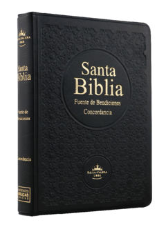 BIBLIA FUENTE DE BENDICIONES TAPA COLOR NEGRO CANTO ROJO RVR042cLMFBT - comprar en línea