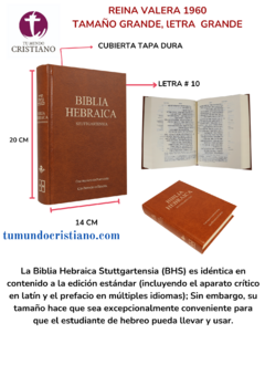 Biblia Hebraica Tapa Dura Color Café Prefacio Bilingüe