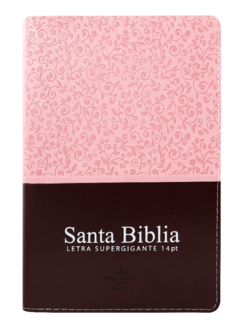 BIBLIA LETRA 14 PUNTOS ROSA CON MARRON CANTOS FLOREADOS PASTA CON ADORNOS GRABADOS RVR066cLSGiPJRZTI - comprar en línea