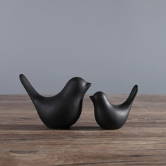 Escultura Pássaro Preto ou Branco - comprar online