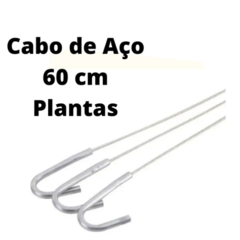 Cabo De Aço Suporte Para Pendurar Plantas 60cm