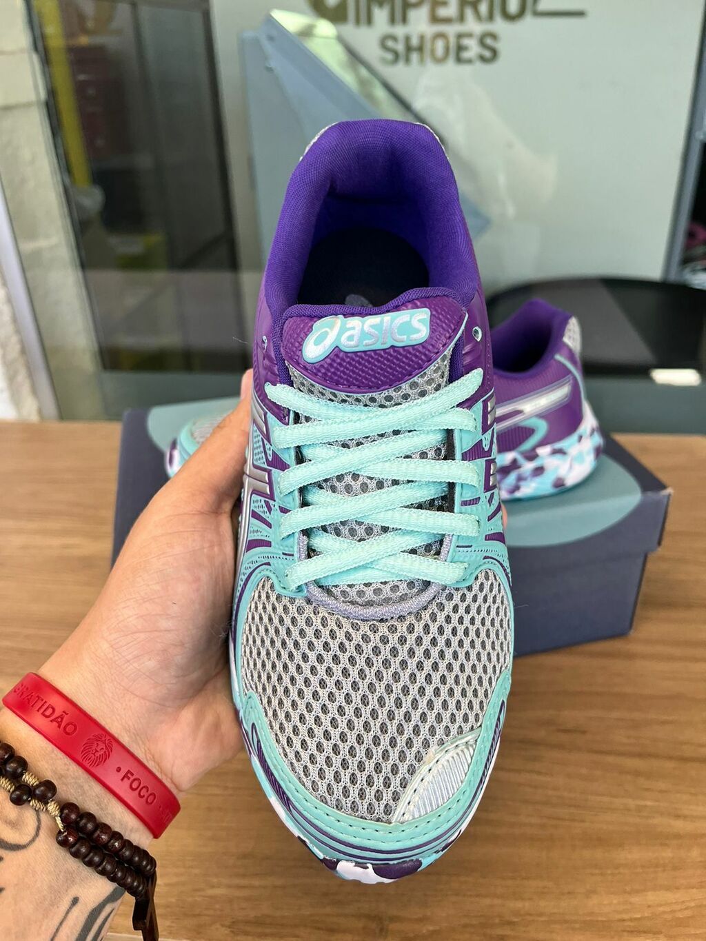 ASICS GEL VERDE AGUA UVA IMPERIO 007 SHOES