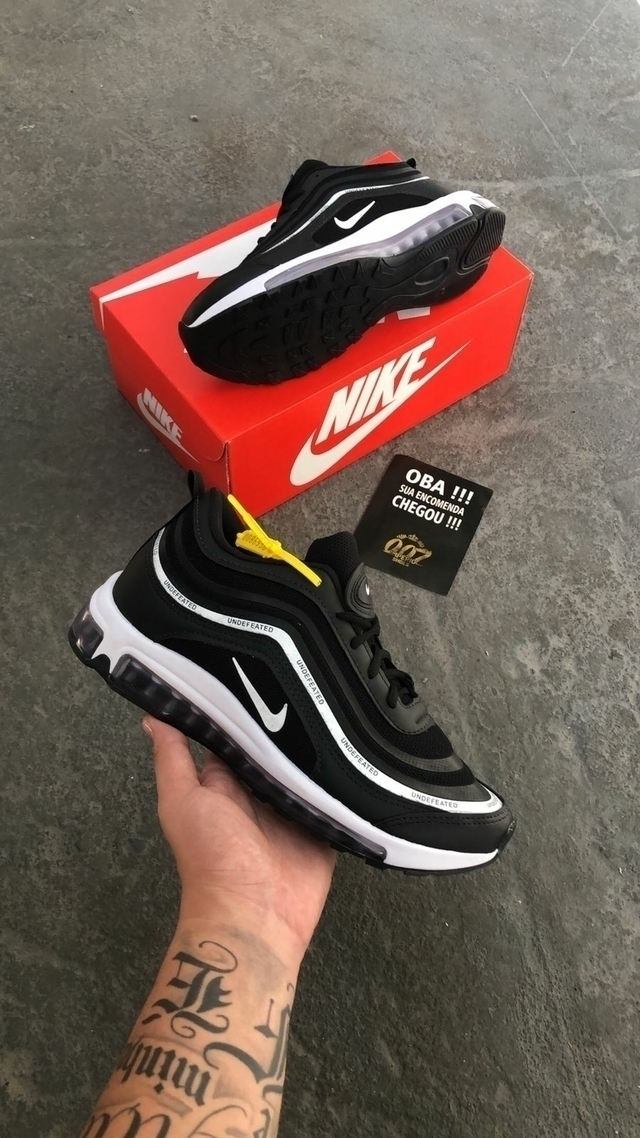 AIR MAX 97 PRETO BRANCO MOD 2 IMPERIO 007 SHOES