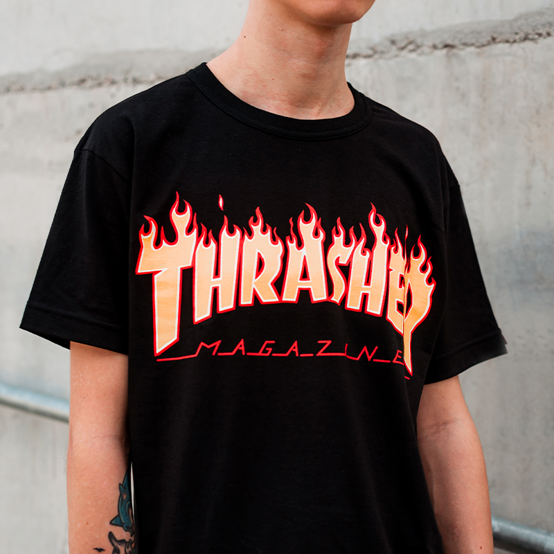 Remera thrasher rosa new arrivals