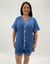 Pijama Americano Curto Azul- 2407 - comprar online