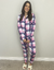 Pijama Americano com Estampa Xadrez - 2432
