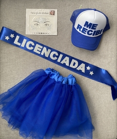 Combo me recibí con Gorra, Banda, Tutú y Face Stickers en internet