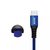 Cable Usb A (M) Tipo C (M) 2.0 1.2Mts Mark Dt-03 Azul Y Negro