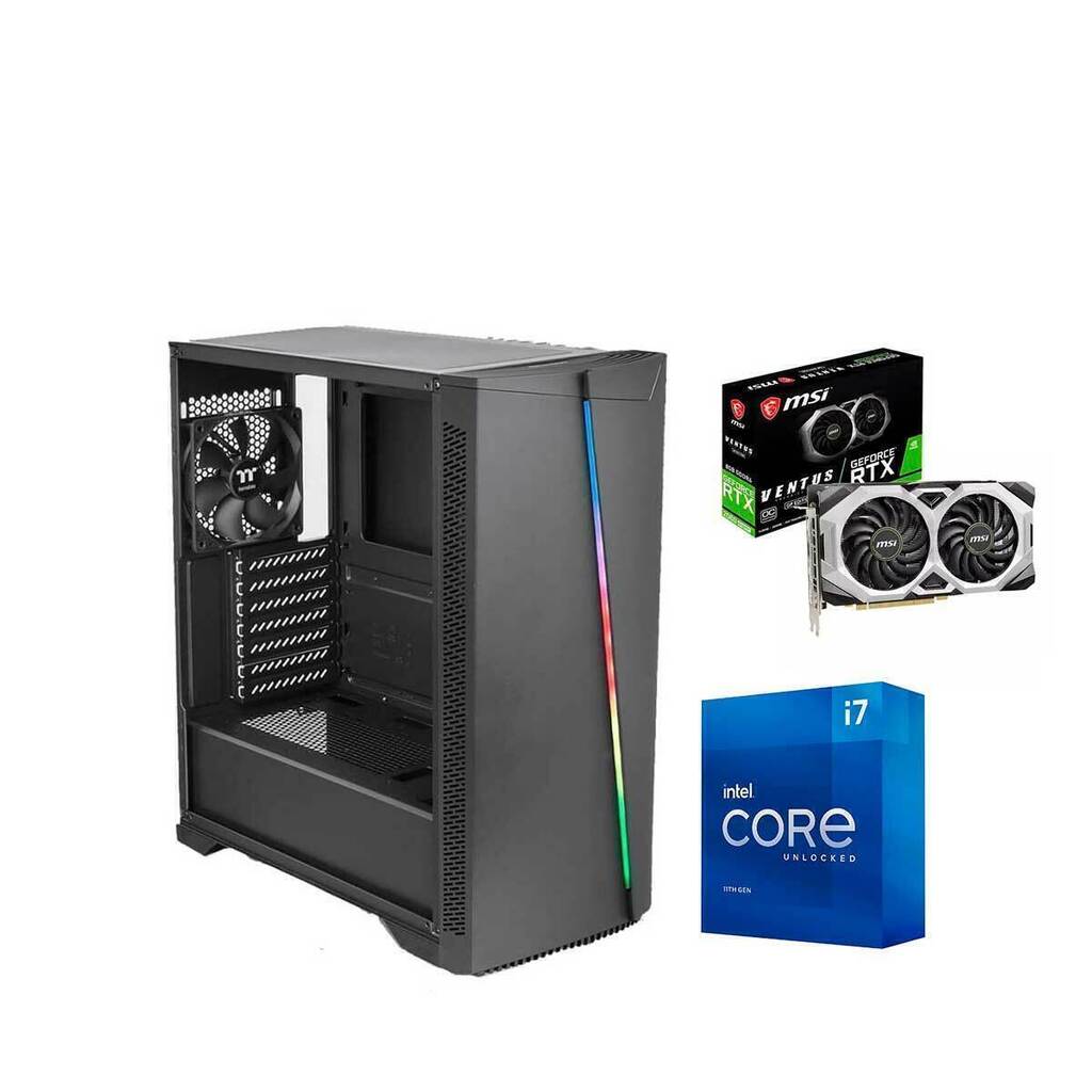 Pc Gamer FPS Rush / Core I7 11700KF / RTX 2060 6GB / 16GB Ram / SSD M.2  250GB