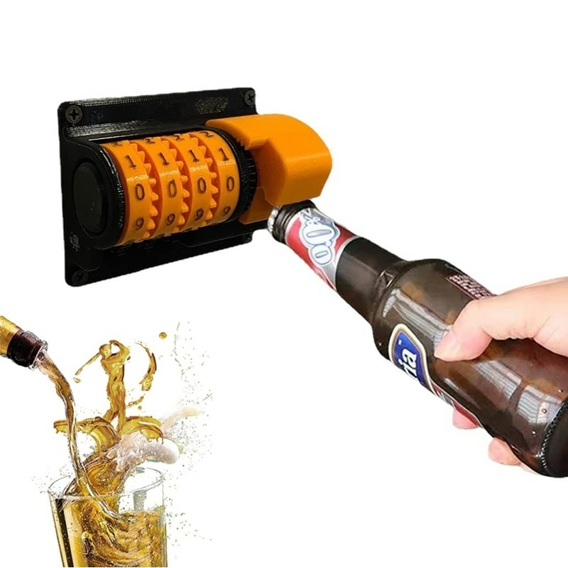Abridor de garrafas com contador de bebidas